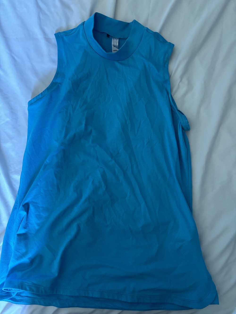 adidas Golf Women's Light Blue Athletic Tank Top